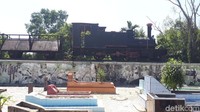  Lokomotif bekas peninggalan Jepang ini merupakan bukti kependudukan Jepang di Tanah Riau. (Chaidir-detik)