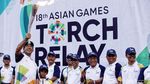 Obor Asian Games Tiba di Balai Kota