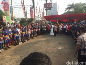 Ada Pawai Obor Asian Games, Lalin Sekitar Lokasi Padat