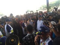 Berangkat dari Kramat Jati, Torch Relay Asian Games Tiba di TMII