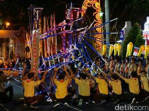 Begini Aksi 1.000 Anggota Pramuka di Banyuwangi Meriahkan Asian Games