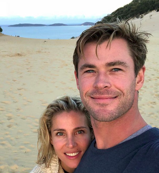 Pada 2014, Chris Hemsworth dinobatkan sebagai Pria Terseksi di Dunia. Wanita beruntung yang berhasil menggaetnya adalah Elsa Pataky yang juga seorang aktris dan pencinta fitnes. Foto: Instagram