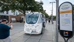 Melihat Uji Coba Bus Tanpa Pengemudi di Jalanan Kota Mainz Jerman