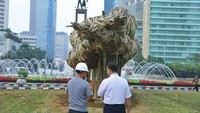 Banyak kendala dalam pembuatan instalasi tersebut, seperti daya tahannya yang lumayan singkat yakni enam bulan saja. Dok. Instagram Anies Baswedan