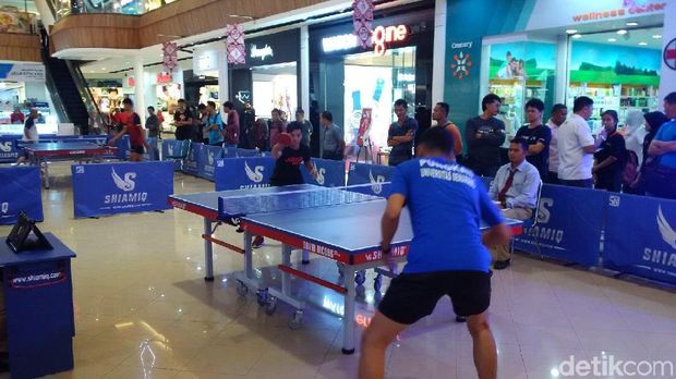 Sambut Asian Games, Ada Turnamen Tenis Meja yang Digelar di Mal