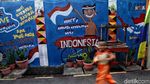 Giliran Mural HUT RI Hiasi Jakarta