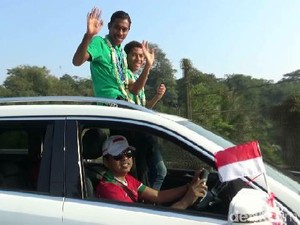 Disopiri Dedi Mulyadi, Lima Pemain Timnas U-16 Diarak di Purwakarta