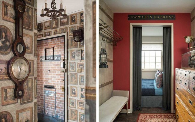 Sebuah apartemen di Edinburgh, Skotlandia, menawarkan penginapan bertema Harry Potter. Mulai dari desain bangunan hingga kamar, semua terinspirasi dari cerita rekaan J.K. Rowling itu. Foto: Dok. Elite Readers