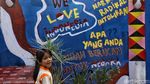 Giliran Mural HUT RI Hiasi Jakarta