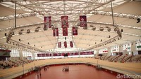 Venue Velodrome yang baru saja diresmikan tersebut akan digunakan untuk arena balap sepeda Asian Games 2018.