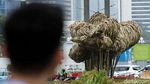 Seni Bambu Getah Getih di Bundaran HI, Menurut Kamu Cocok Nggak?