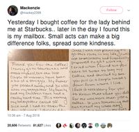 Belikan Kopi Untuk Orang Asing, Wanita Ini Dipuji Netizen