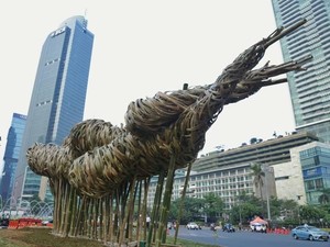 Instalasi Bambu Asian Games Proyek Anies akan Diresmikan Sore Ini
