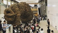 Karya Joko di Yokohama Triennale 2017, Jepang (Foto: Dok. Instagram @jokoawi)