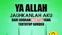 Meme ini cocok buat bulan puasa. Warteg-warteg biasanya tetap buka namun tertutup gorden supaya orang yang lagi makan nggak kelihatan. Kalau lagi puasa, jangan tergoda ya. Foto: Istimewa
