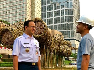 Joko Avianto, Seniman Instalasi Bambu Asian Games Proyek Anies