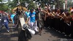 Potret Meriahnya Arak-arakan Obor Asian Games di Jakarta