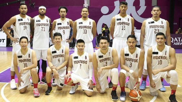 Tim basket Indonesia di Asian Games 2018. (