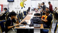 Suasana media center yang tampak nyaman.