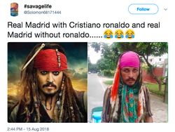 Digasak Atletico, Bertebaran Meme Madrid Rindu Ronaldo