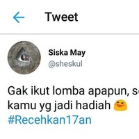 Seandainya hadiah perlombaannya itu kamu, pasti dia akan ikut lomba itu buat dapetin kamu.Foto: Twitter