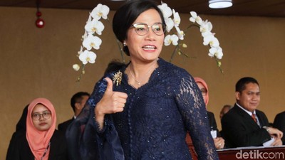 Begini Gaya Sri Mulyani di Sidang Tahunan MPR