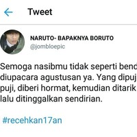 Analogi yang cocok tentang bendera dengan nasib seseorang dalam hubungan percintaan. Foto: Twitter