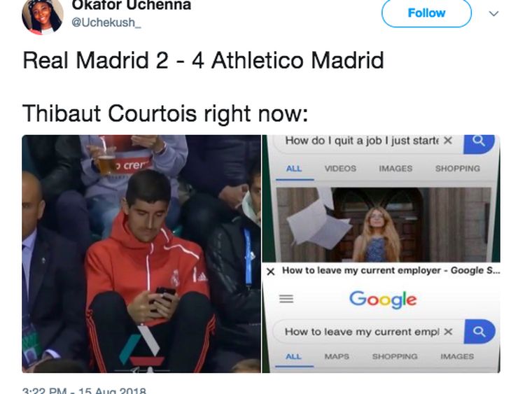Digasak Atletico, Bertebaran Meme Madrid Rindu Ronaldo