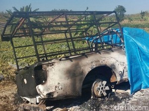 Begini Kronologi Mobil Polisi Hutan Dibakar di Blora