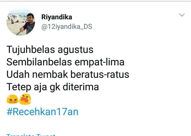 Duh ini sih sedih namanya karena sudah menyatakan cinta beratus kali tapi selalu ditolak. Foto: Twitter