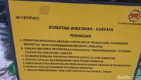 Jembatan itu dinamai Jembatan Wiratman Karkasa. Jembatan baru saja diresmikan Kamis (16/8/2018) pagi tadi.