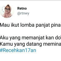 Ini makna lomba panjat pinang bagi seseorang yang berharap dinikahi Foto: Twitter