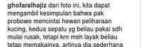 Komentar di postingan Prabowo. 