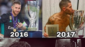 Ramos harus rela sekarang tidak lagi juara. Foto: istimewa
