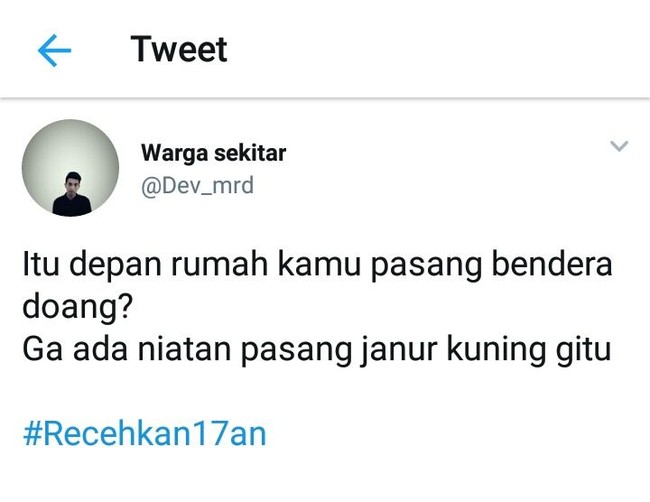  Ada niat pasang janur kuning nggak nih? Sudah siap untuk melamar tuh si abang Foto: Twitter