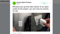Foto: Seorang korban keisengan ini yang bernama Brandon pun menyatakan bahwa penempel stiker iseng ini akan menjadi musuhnya untuk seumur hidup. (Twitter/@Atrioc)