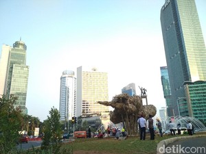 Seni Bambu Proyek Anies Dipercantik oleh Dinas Kehutanan DKI Jakarta