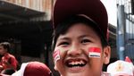 Aksi Pelajar Tanah Sereal Sambut Obor Asian Games 2018
