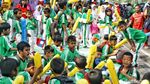 Kemeriahan Anak Sekolah Iringi Pawai Obor Asian Games di Jakarta Pusat