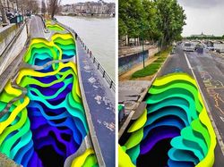 Tipuan Lukisan 3D Raksasa, Wajib Dilihat Seksama