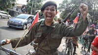 Para peserta terlihat sangat bersemangat.