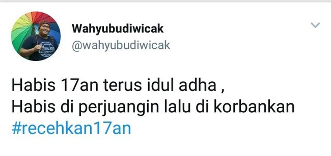 Curahan hatinya kok miris ya Foto: Twitter