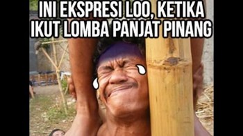 Ekspresi kebelet. Foto: Internet