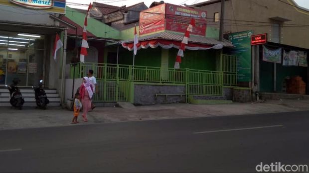 Tempat kejadian pengeroyokan dan pembacokan. Dua orang terluka akibat kejadian horor tersebut.