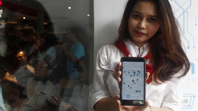 Anterin, Si Biru Pesaing Gojek-Grab Mulai Beredar