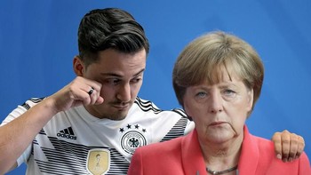 Bersama Kanselir Jerman Angela Merkel. Foto: instagram.com/jonesburnout/