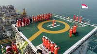 Upacara 17 Agustus digelar oleh kontraktor di bawah pengawasan dan pengendalian SKK Migas, PT Pertamina Hulu Energi OffShore North West Java (PHE ONWJ).