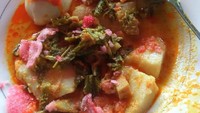 Sambal dan kuahnya merahboranye menggiurkan. Enak dimakan dengan salak bulek atau sala lauak  yang oedas gurih. Foto: Instagran @dapurbiya