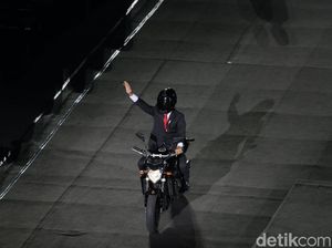 Spektakulernya Opening Asian Games: Jokowi Naik Moge, 2 Korea Bersatu
