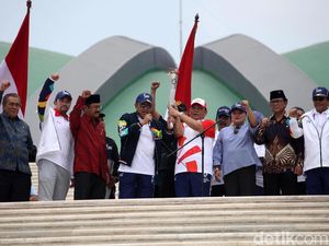 Kirab Obor Asian Games 2018 Tiba di Gedung DPR
